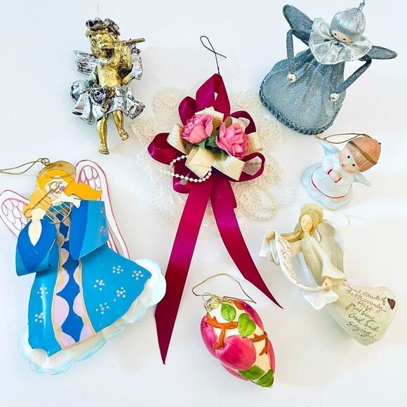 Angels Christmas Ornaments Lot - Picture 1 of 8